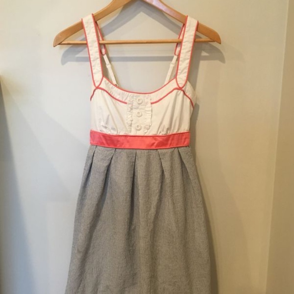 Jessica Simpson Dress Cream and Coral.  Size S/M